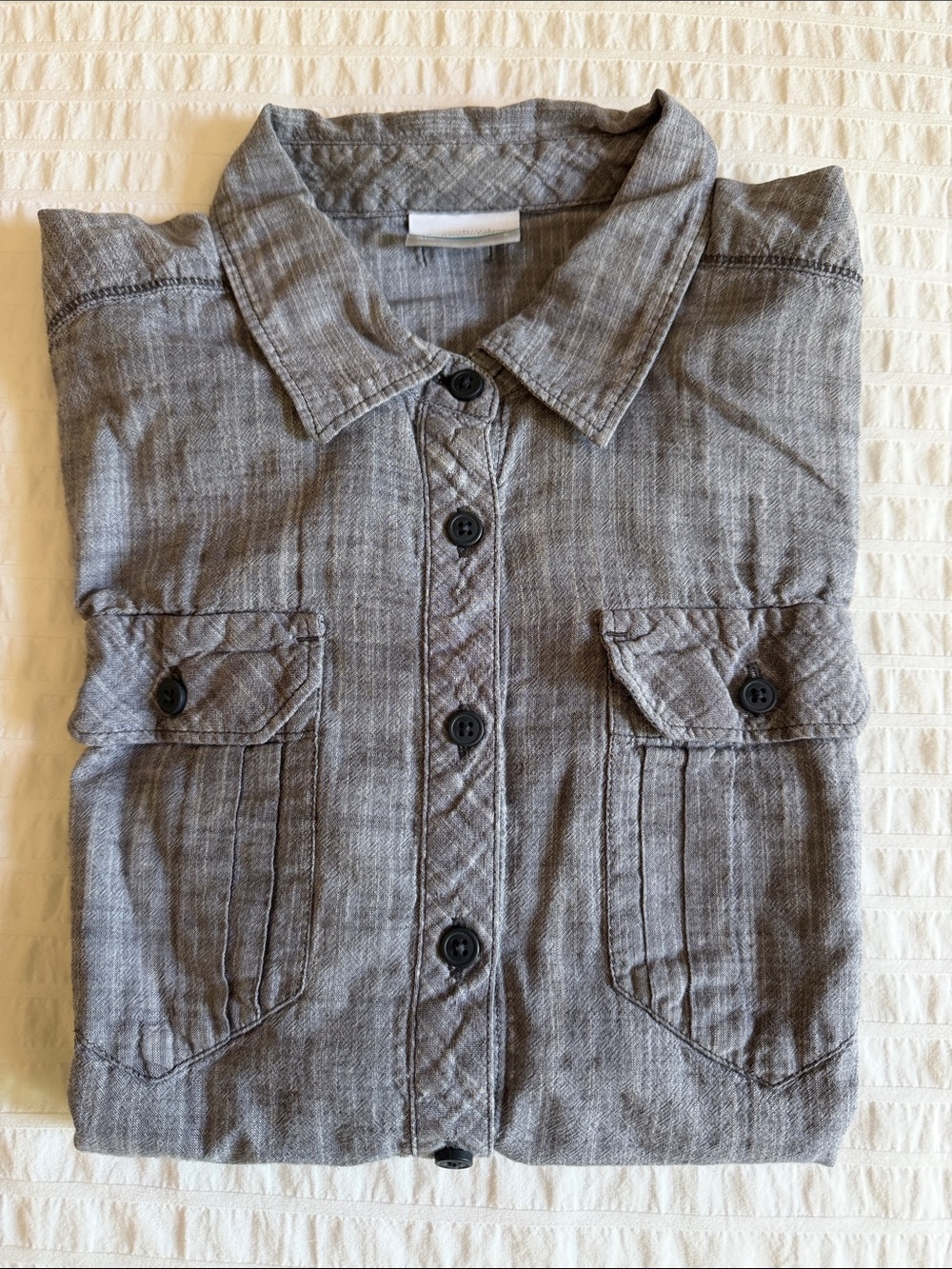 Columbia Cotton Short Sleeve Button Up Shirt